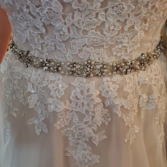 Morilee ~ Madeline Gardner Wedding Dress, Size 14, Ivory with Coco underlay